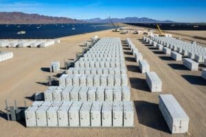 Image shows battery energy storage plant