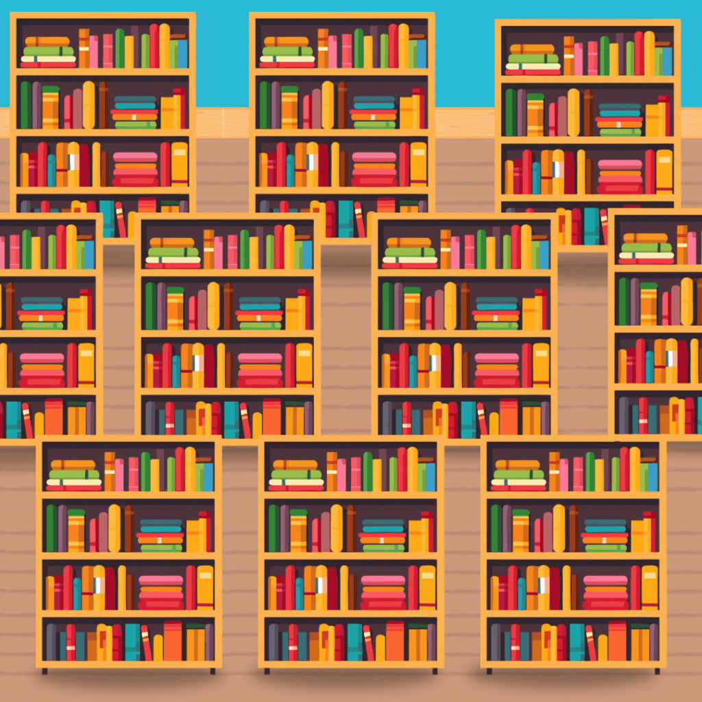 Bookshelf graphic